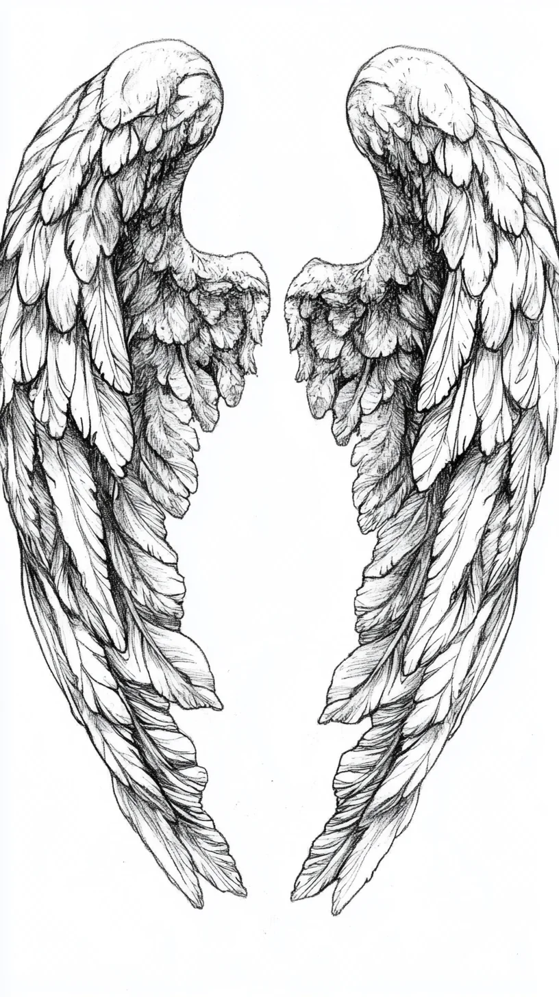 Angelic Wings Tattoo: A Stunning Tribute to Freedom and Grace