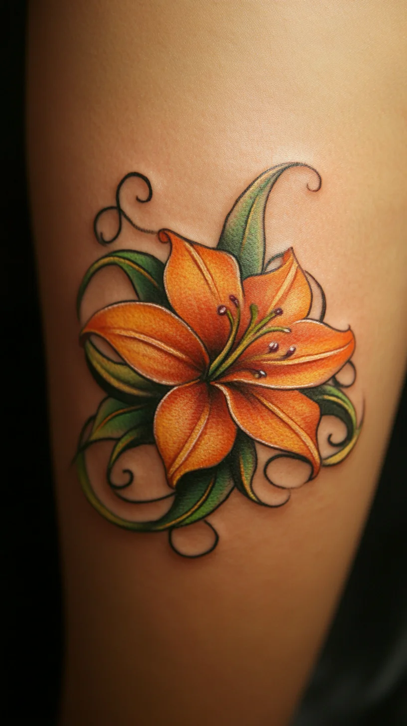 Blooming Elegance: Vibrant Floral Tattoos for a Touch of Nature