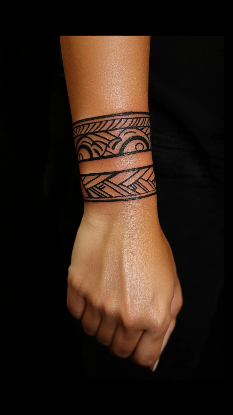 Bold and Beautiful: Stunning Tribal-Inspired Wrist Tattoo Designs