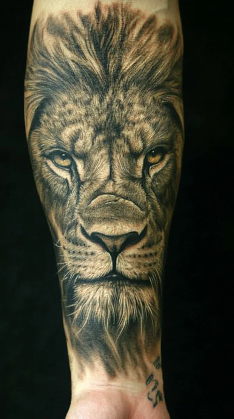 Bold and Majestic: The Intricate Lion Tattoo for Fierce Individuals