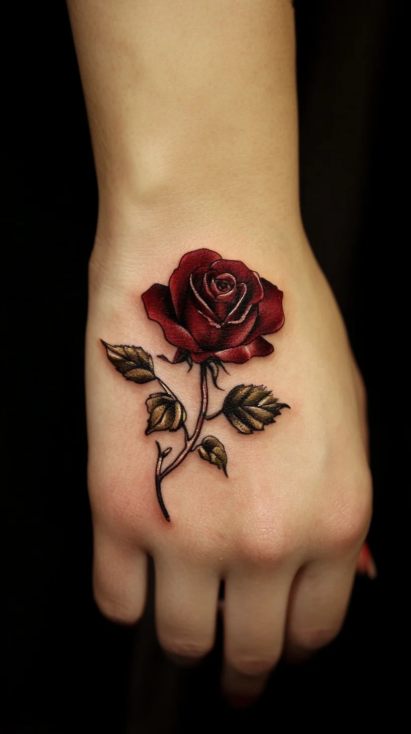 Bold Elegance: Embrace the Timeless Beauty of the Rose Tattoo