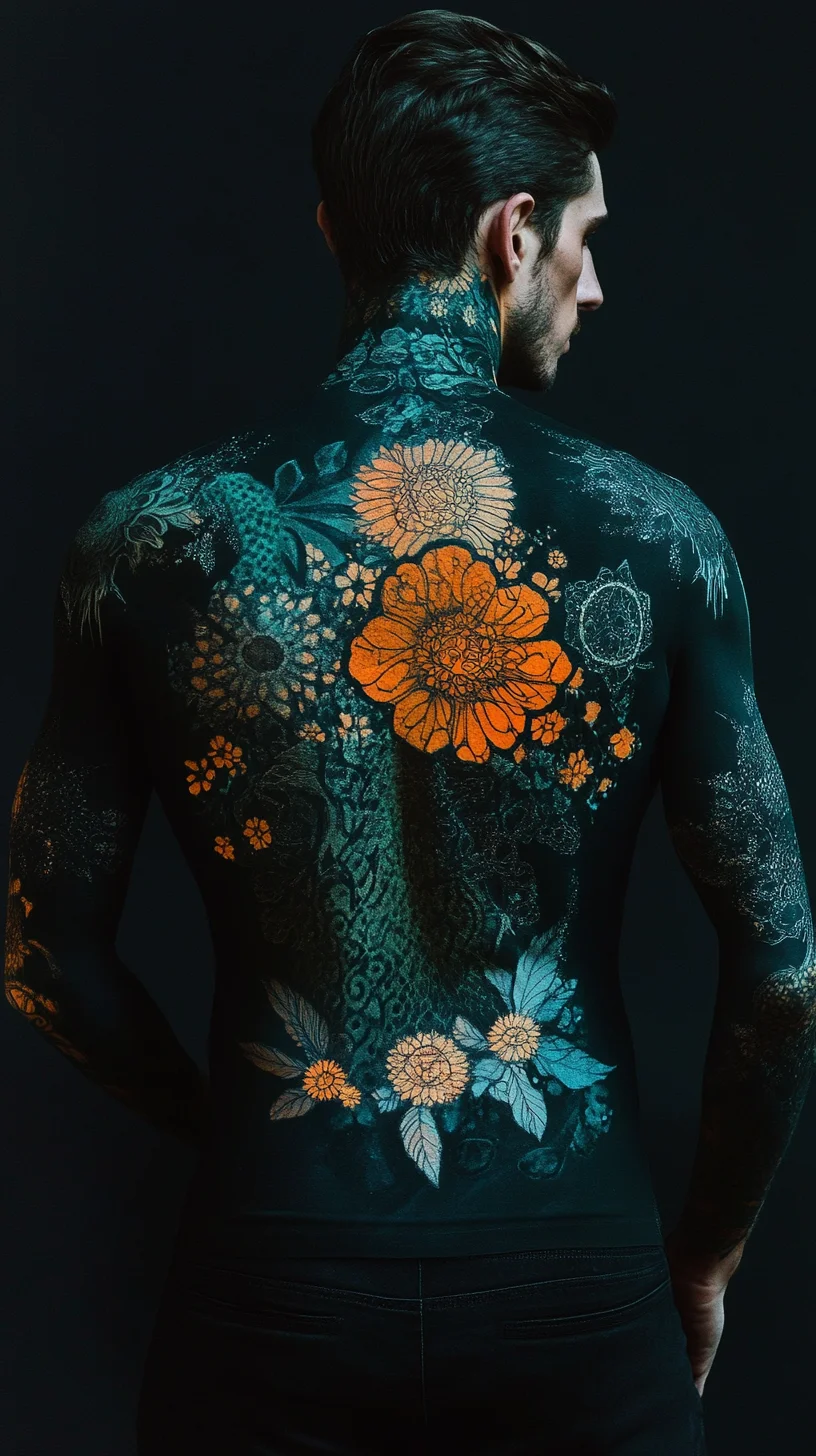 Bold Floral Elegance: A Stunning Tattoo Design That Turns Heads