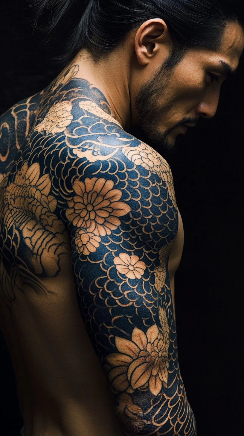 Bold Floral Ink: Embrace the Artistry of Japanese-Style Tattoos