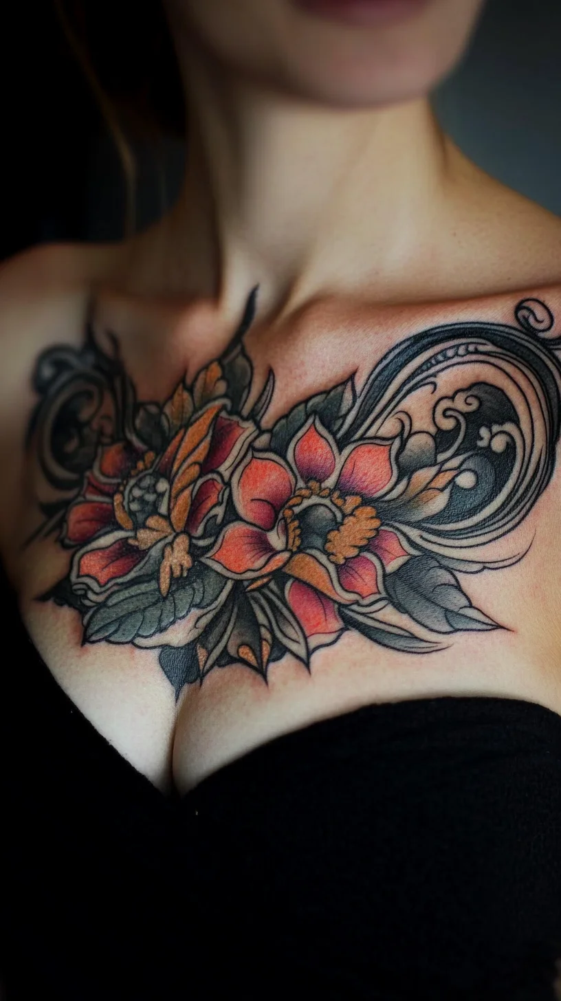 Bold Floral Tattoo: A Stunning Expression of Art and Individuality