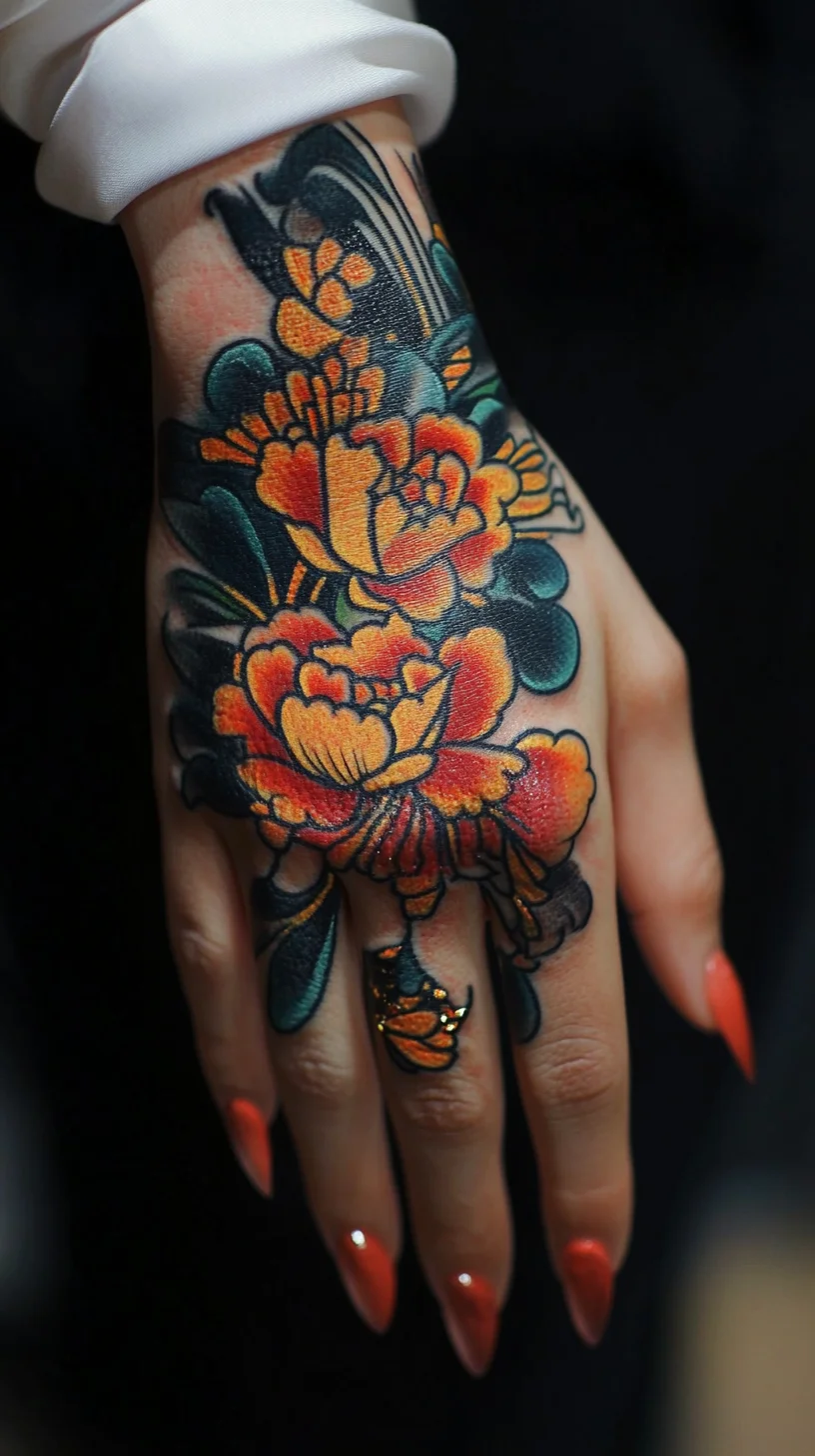 Bold Floral Tattoos: A Colorful Expression of Art on Your Skin