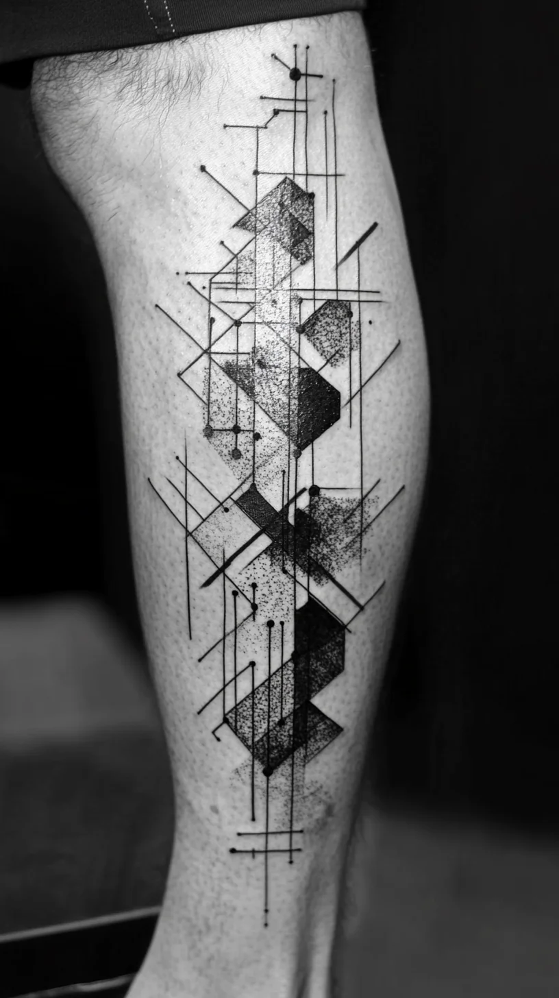 Bold Geometric Tattoos: Modern Aesthetics with Edgy Appeal