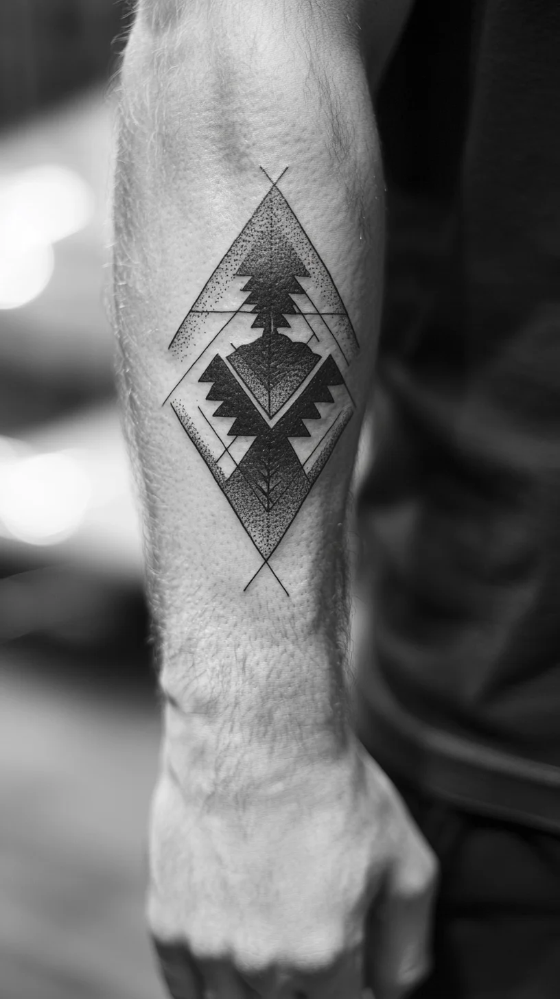 Bold Geometry: Embrace the Edgy Allure of Tribal-Inspired Tattoo Art