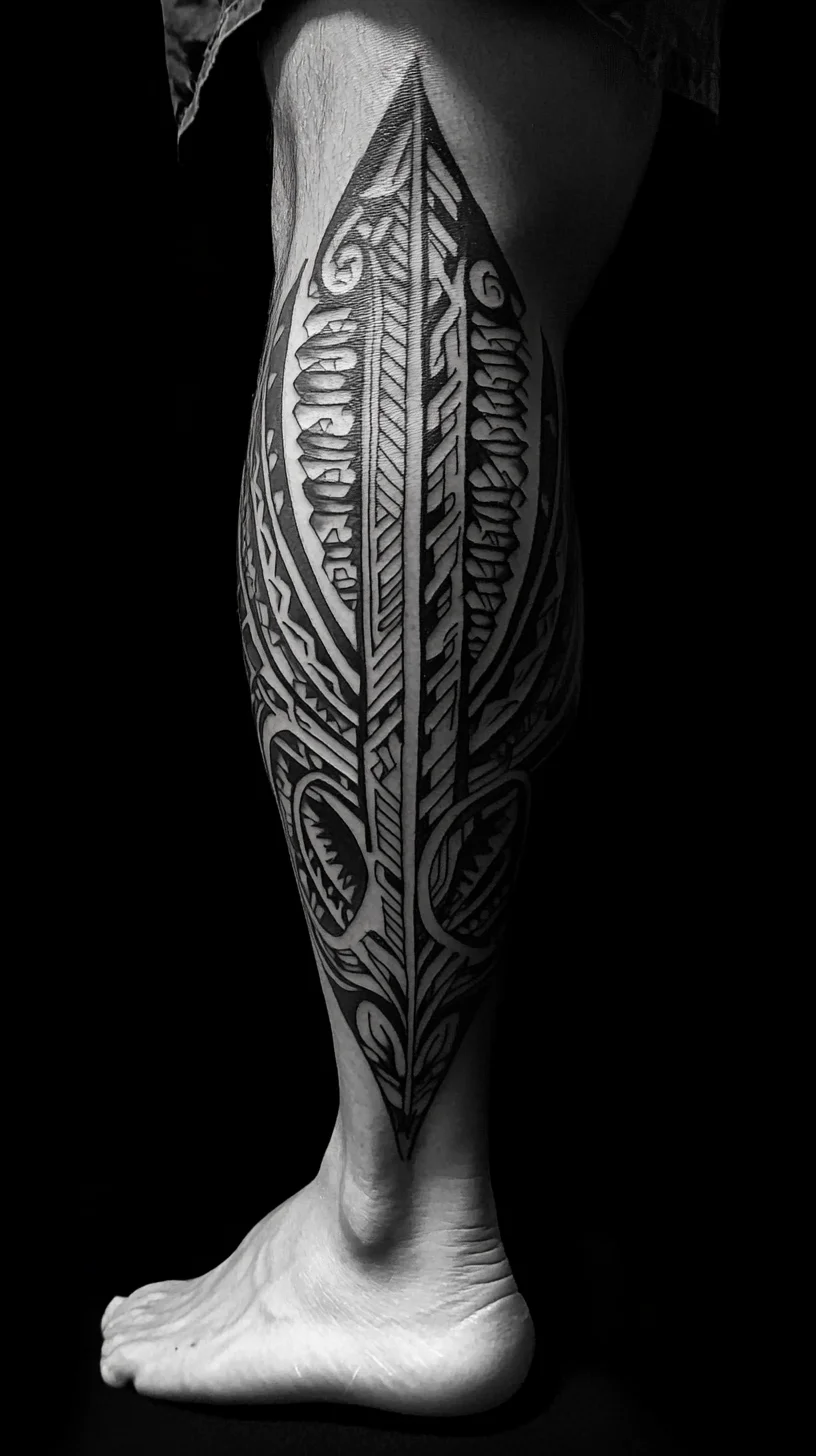 Bold Polynesian Tattoo: An Artistic Tribute to Heritage and Identity