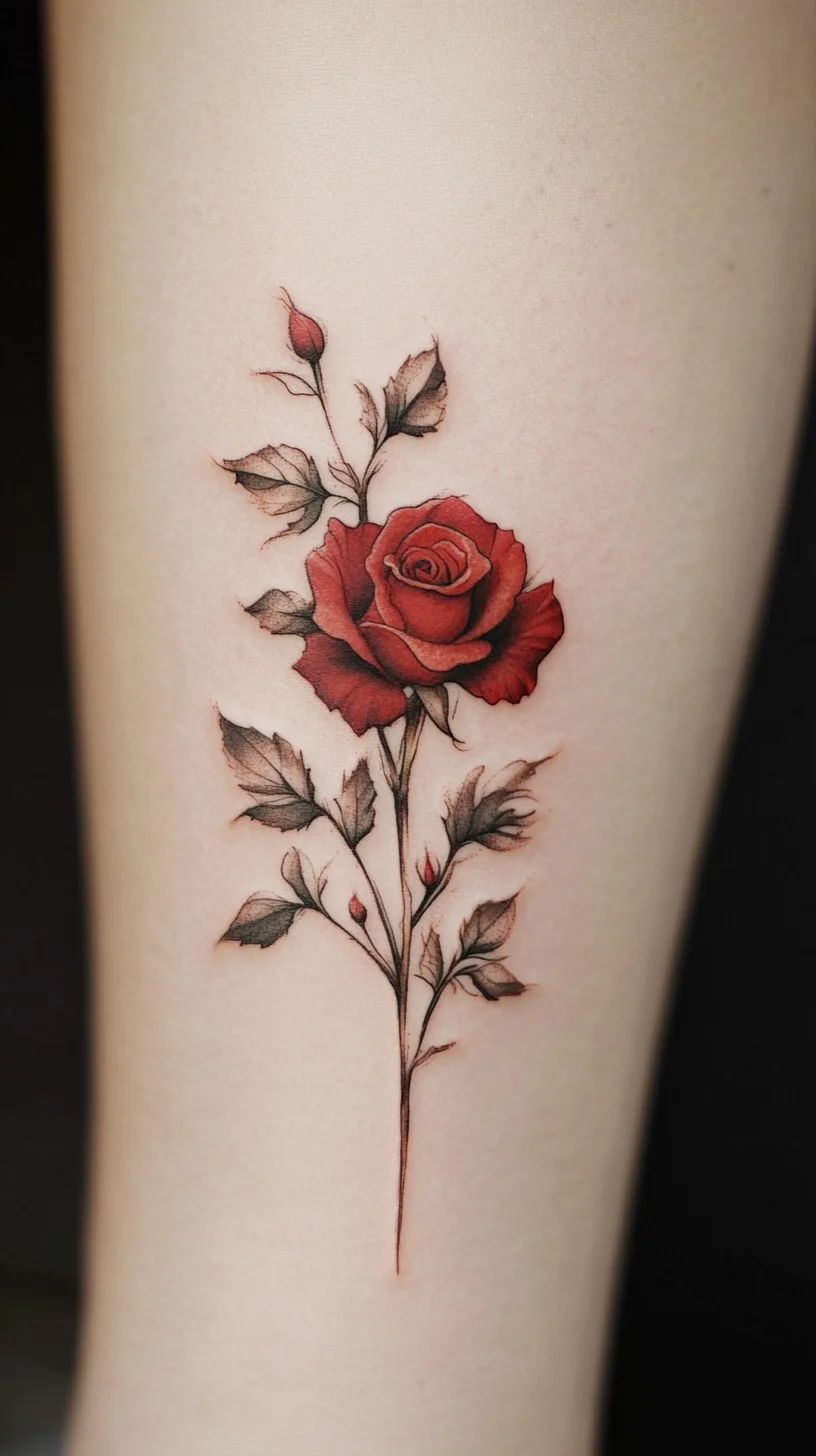 Bold Rose Tattoo: A Timeless Symbol of Love and Elegance