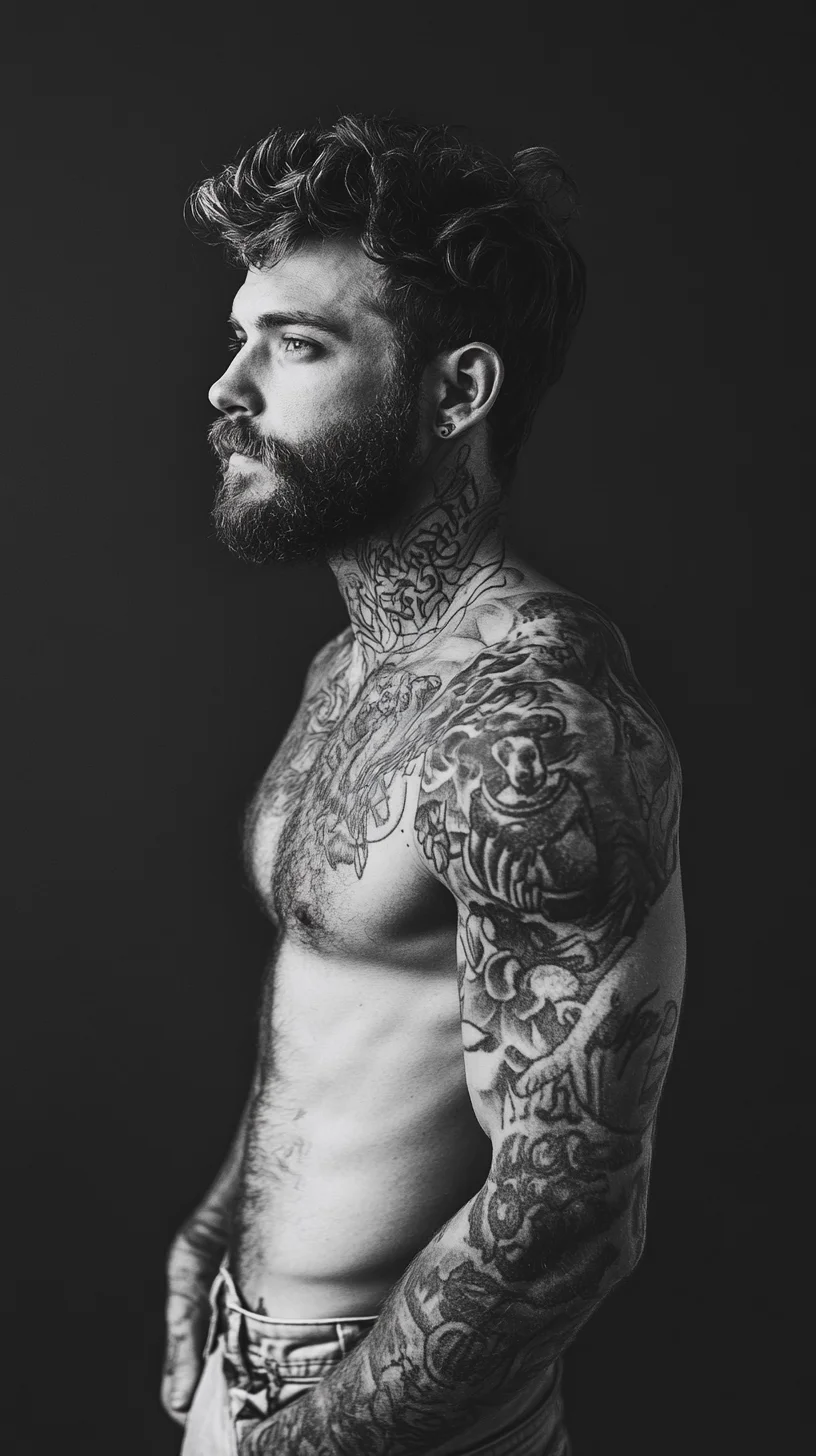 Bold Tattoos and Textured Hair: The Ultimate Cool-Guy Combo