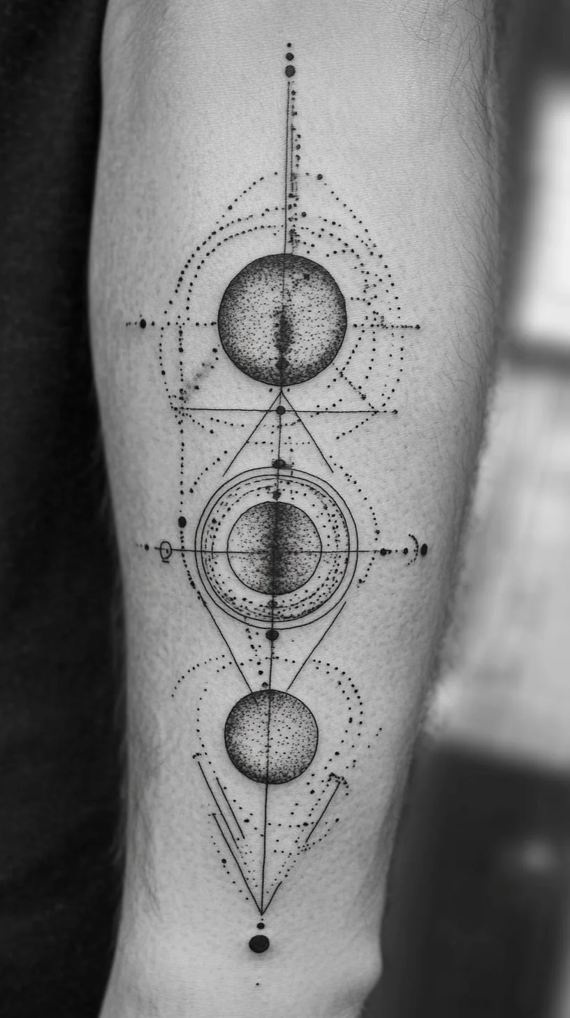 Cosmic Geometry: An Intricate Tattoo Design for the Bold and Creative