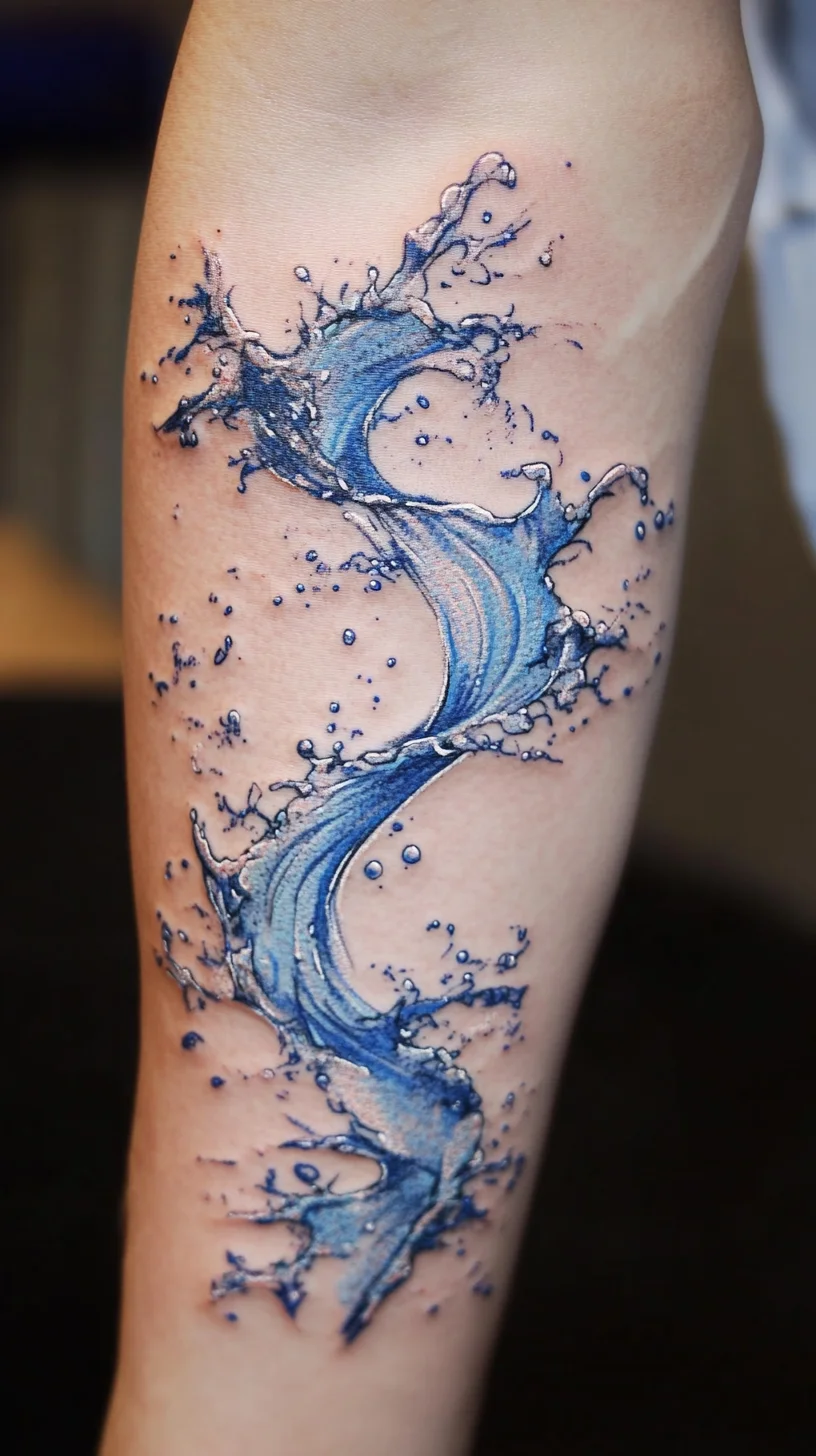 Dive Into Artistic Expression: The Stunning Wave Tattoo Trend