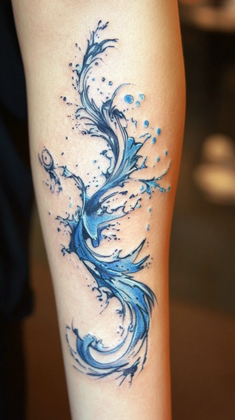 Dive Into Fluidity: Stunning Water-Themed Tattoo Ideas to Make a Splash