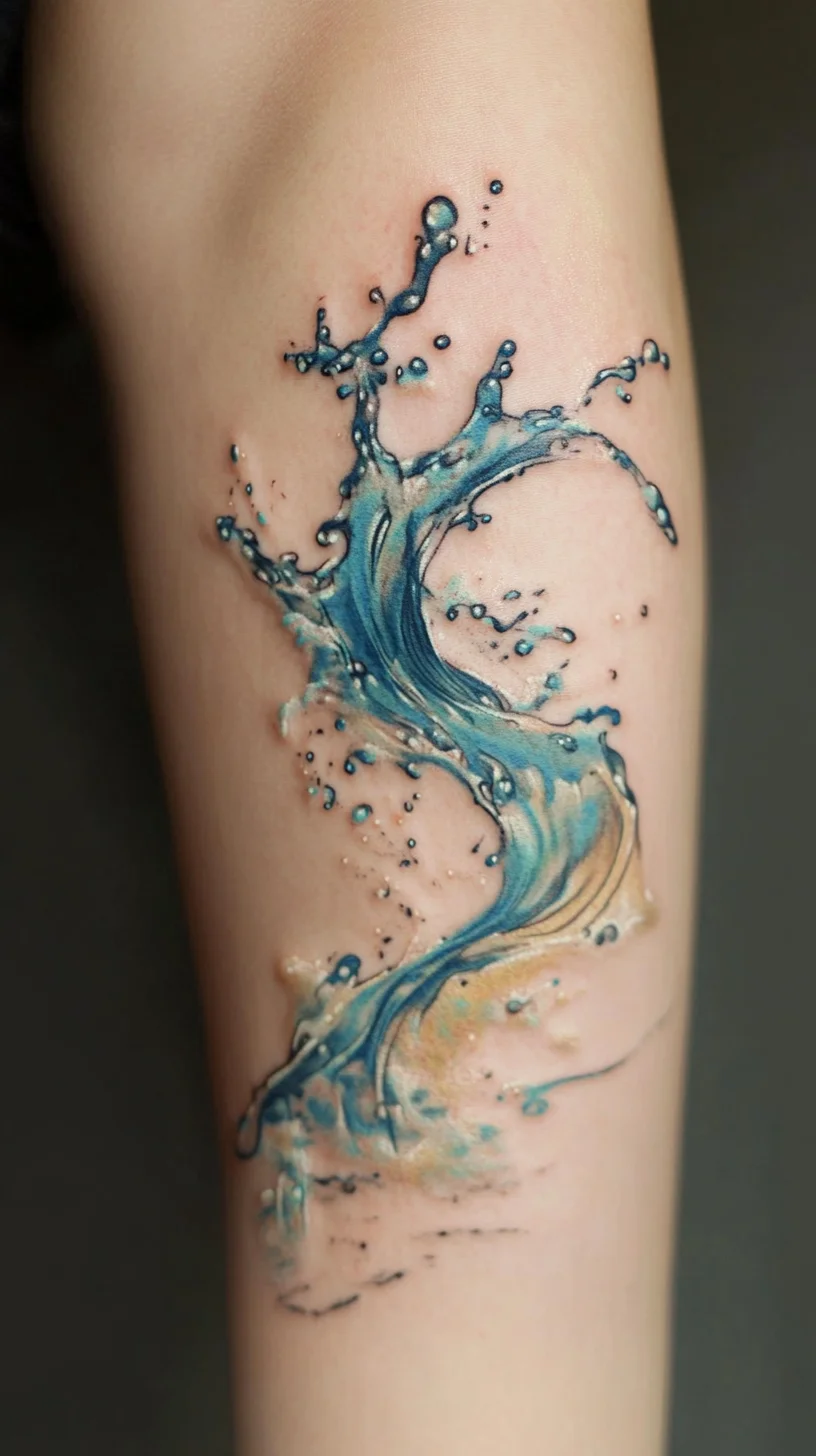 Dive into Wave Wonderland: Stunning Ocean-Inspired Tattoo Art