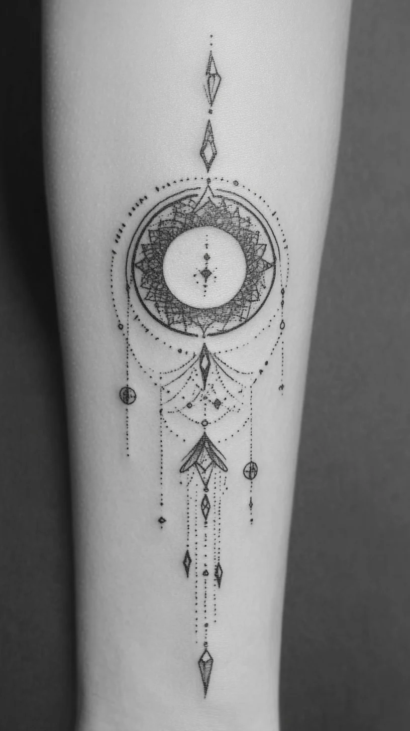 Dreamy Mandala Tattoo: A Geometric Journey of Spiritual Symbolism