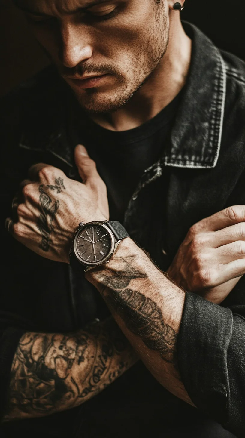 Edgy Elegance: Mastering Masculine Styling with Tattoos and Accessories