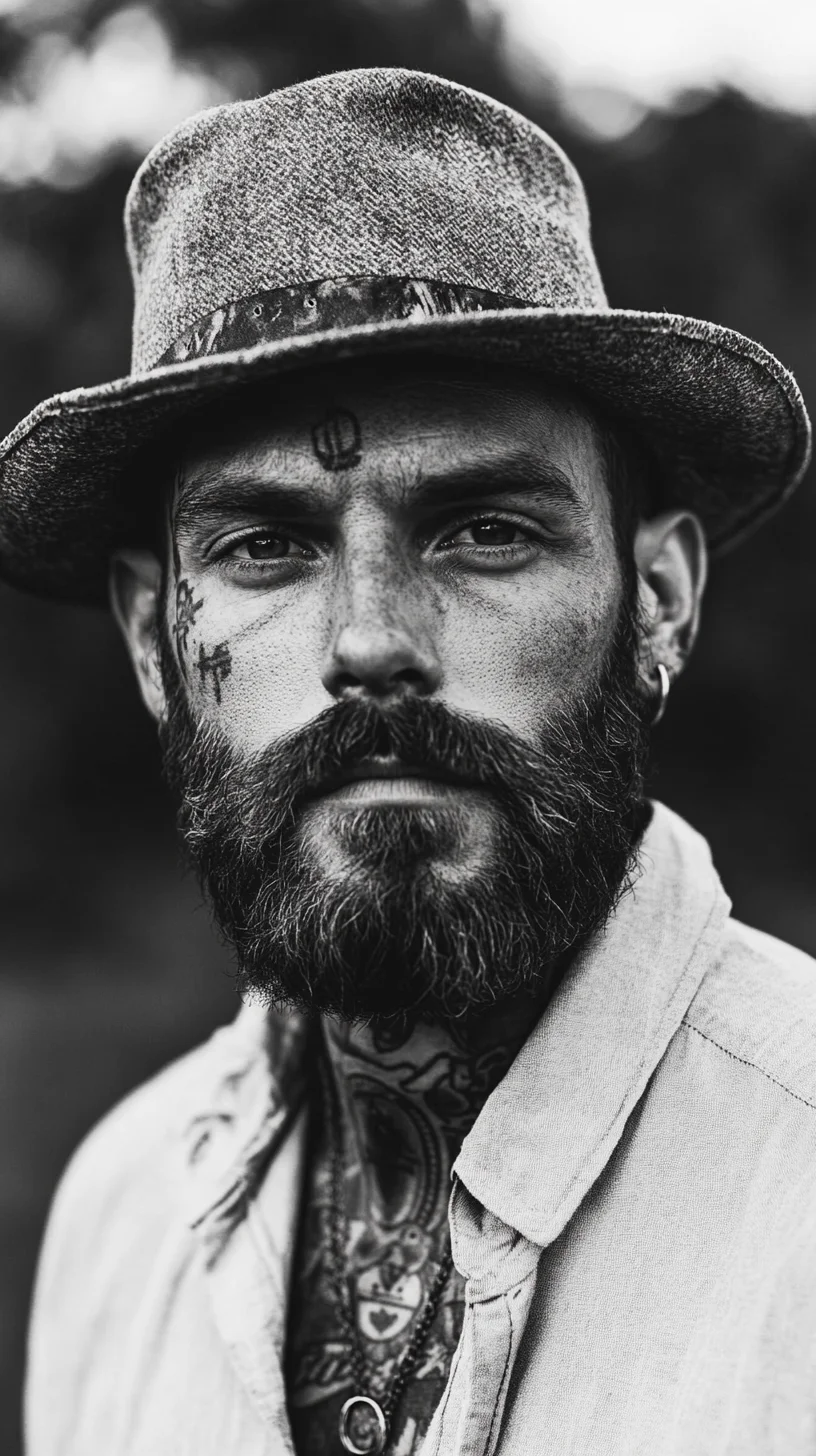 Effortlessly Rugged: The Modern Vintage Beard and Hat Combo