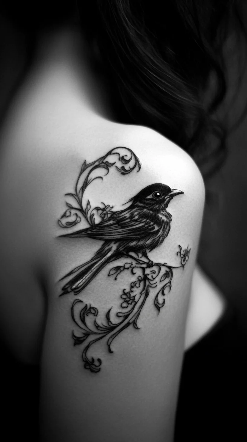 Elegant Bird Tattoo: A Timeless Emblem of Freedom and Grace