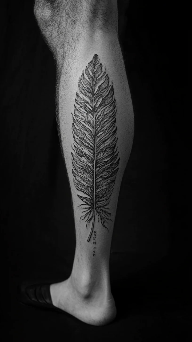 Elegant Feather Tattoo: A Timeless Symbol of Freedom and Grace