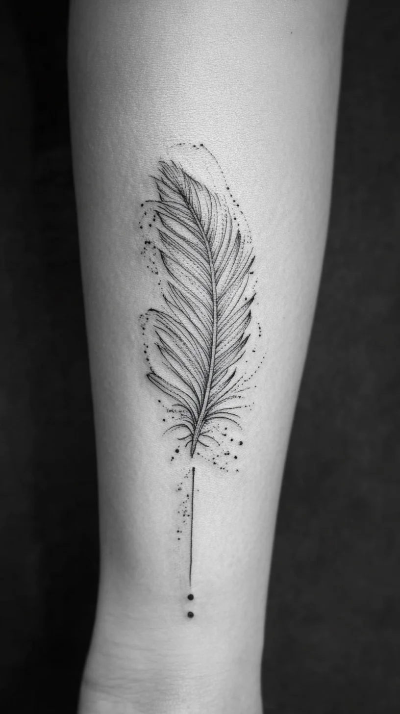 Elegant Feather Tattoo: A Timeless Symbol of Freedom and Grace