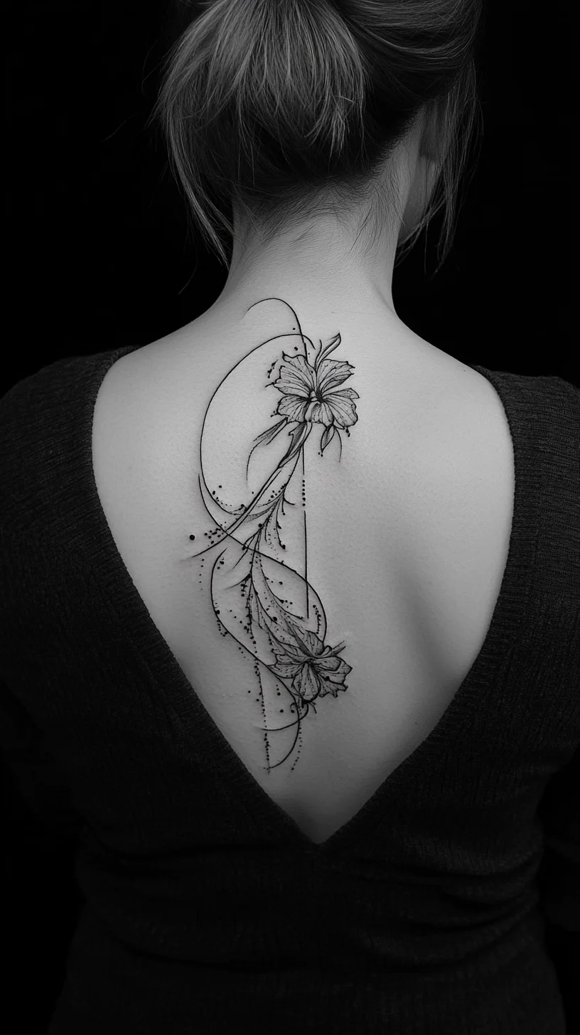 Elegant Floral Back Tattoo: A Timeless Expression of Artistry and Grace