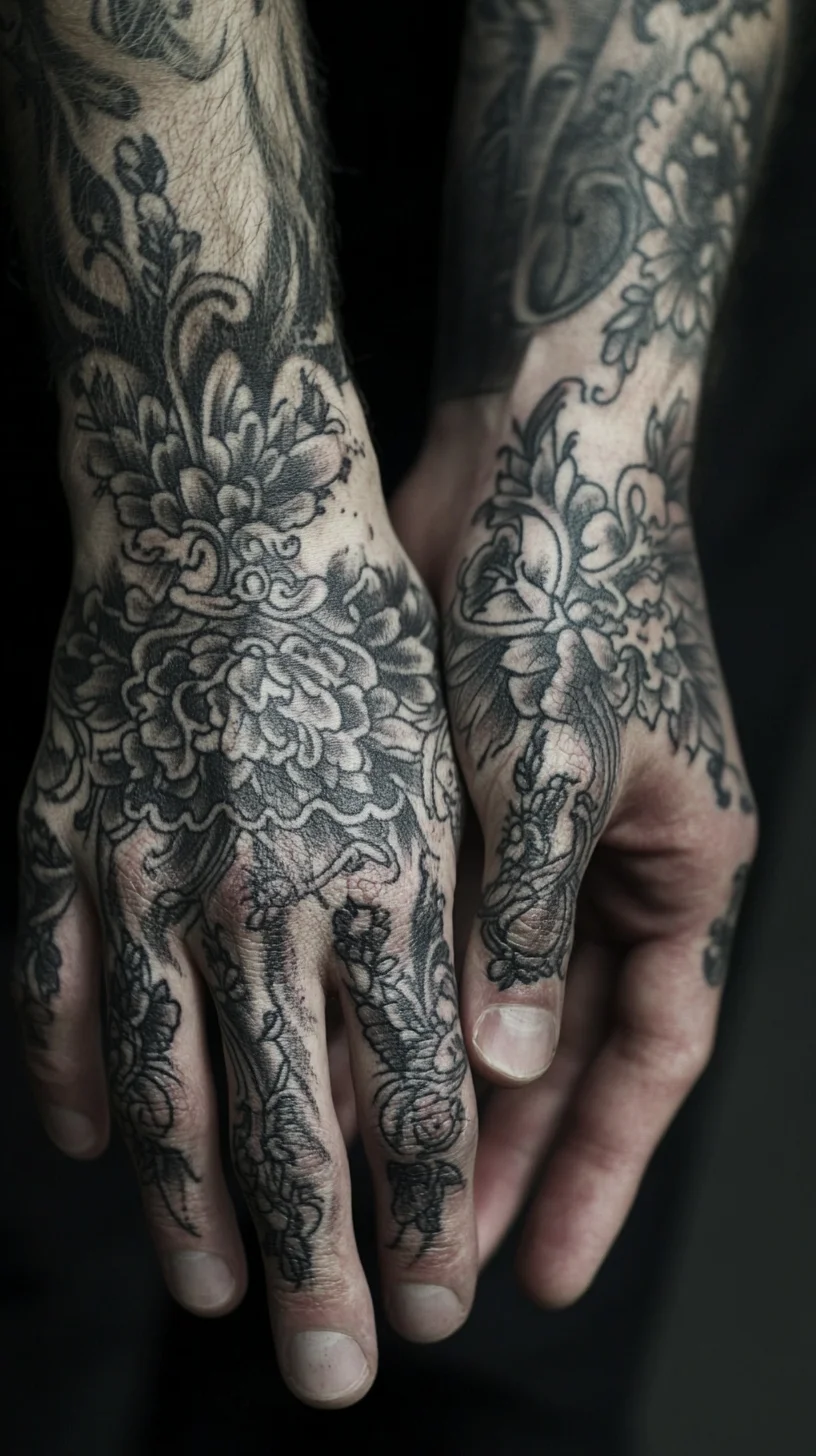 Elegant Floral Ink: Embrace Nature with Stunning Hand Tattoos