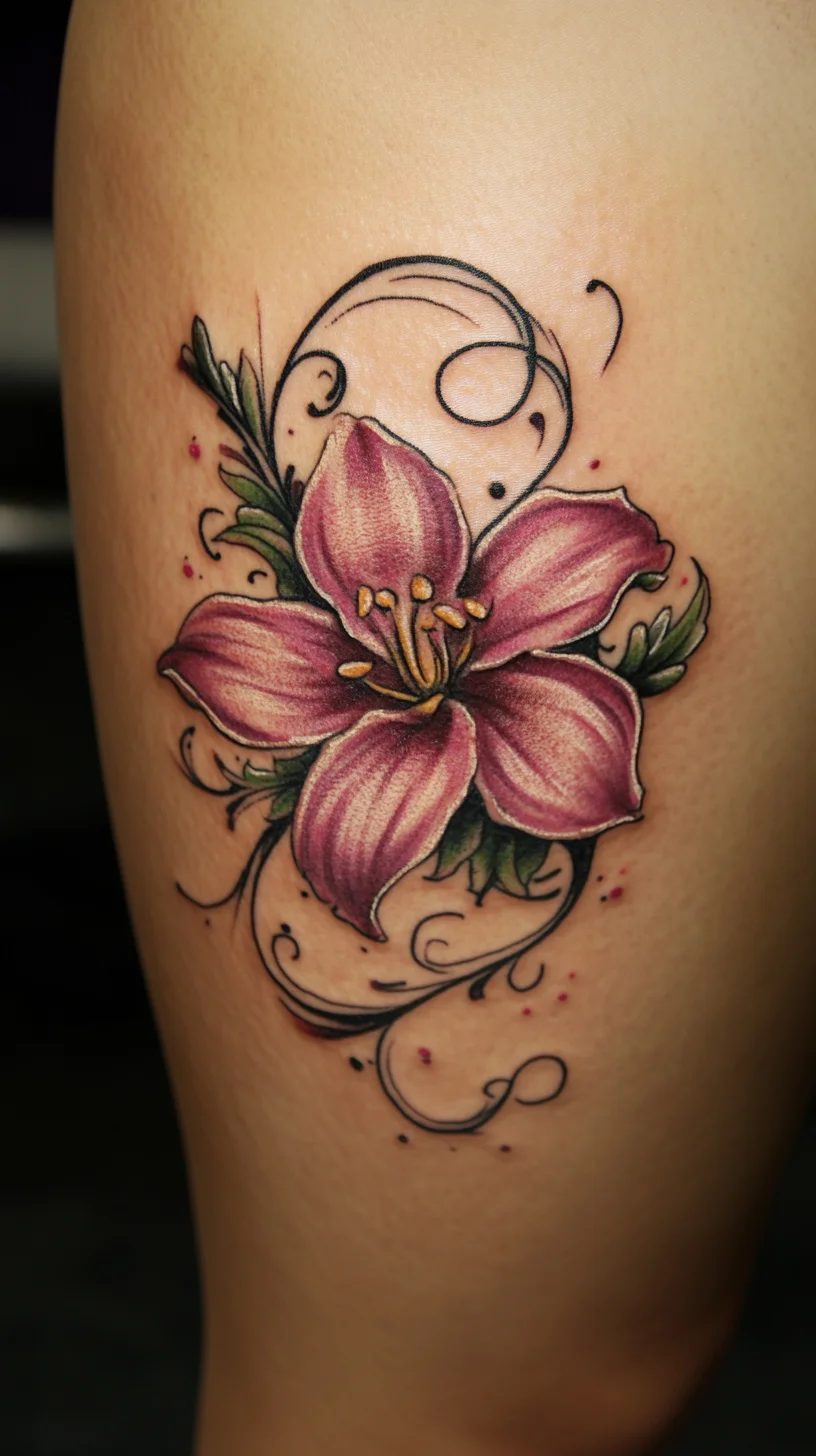 Elegant Floral Tattoo: A Symbol of Beauty and Grace