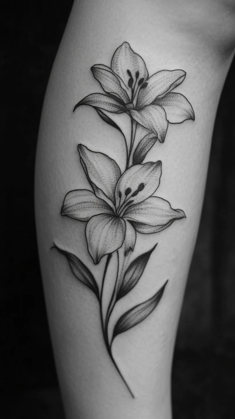 Elegant Floral Tattoo: A Timeless Design for Natural Beauty Lovers