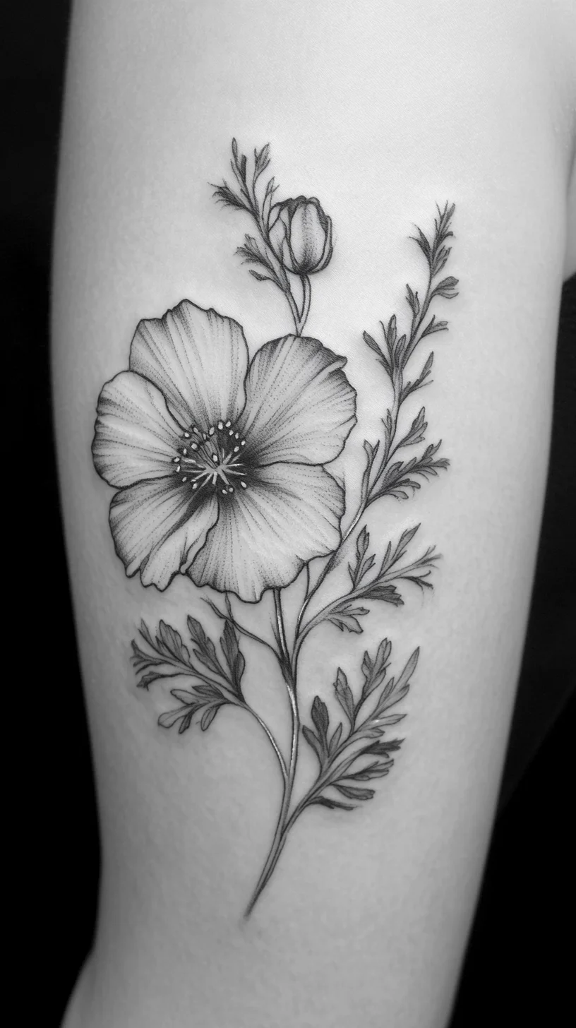 Elegant Floral Tattoo: A Timeless Embrace of Nature and Beauty