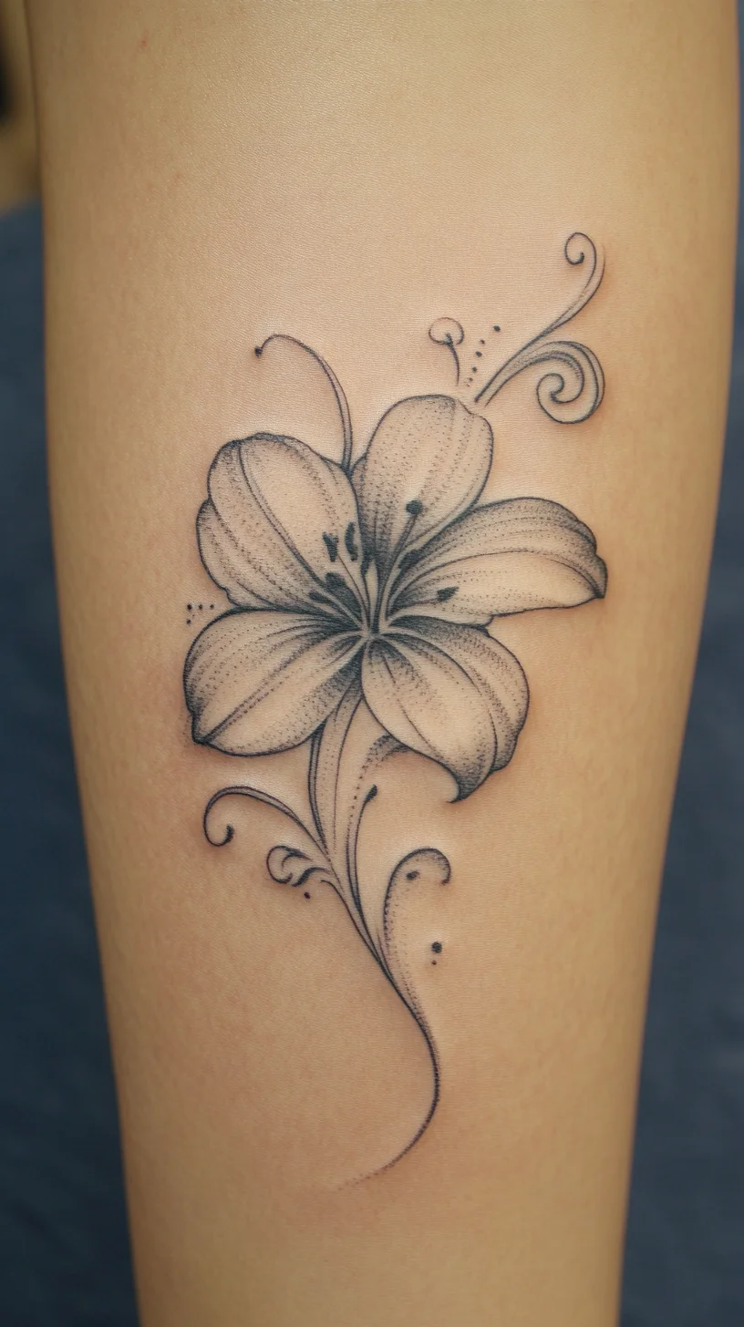 Elegant Floral Tattoo: A Timeless Expression of Beauty and Grace