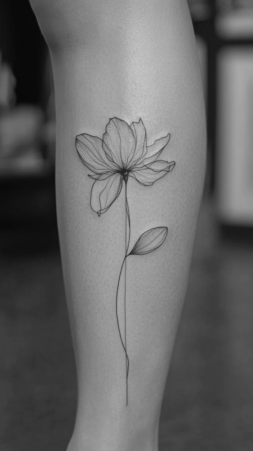 Elegant Floral Tattoo: A Timeless Statement of Grace and Beauty