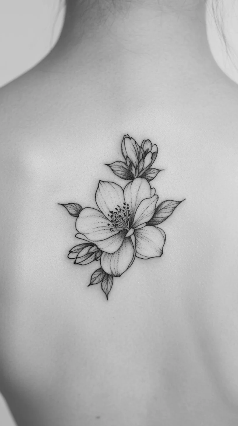 Elegant Floral Tattoo: Timeless Beauty on Your Skin