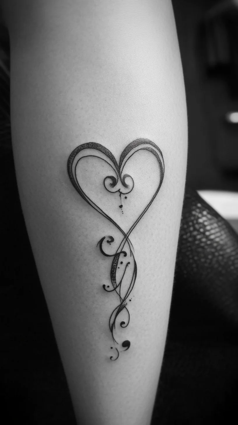 Elegant Heart Tattoo: A Timeless Symbol of Love and Creativity