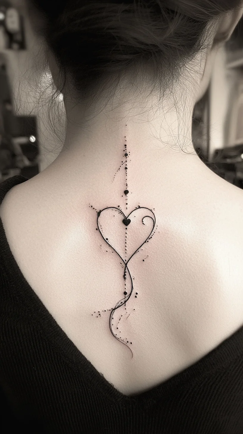 Elegant Minimalism: The Perfect Heart Tattoo for Subtle Statements