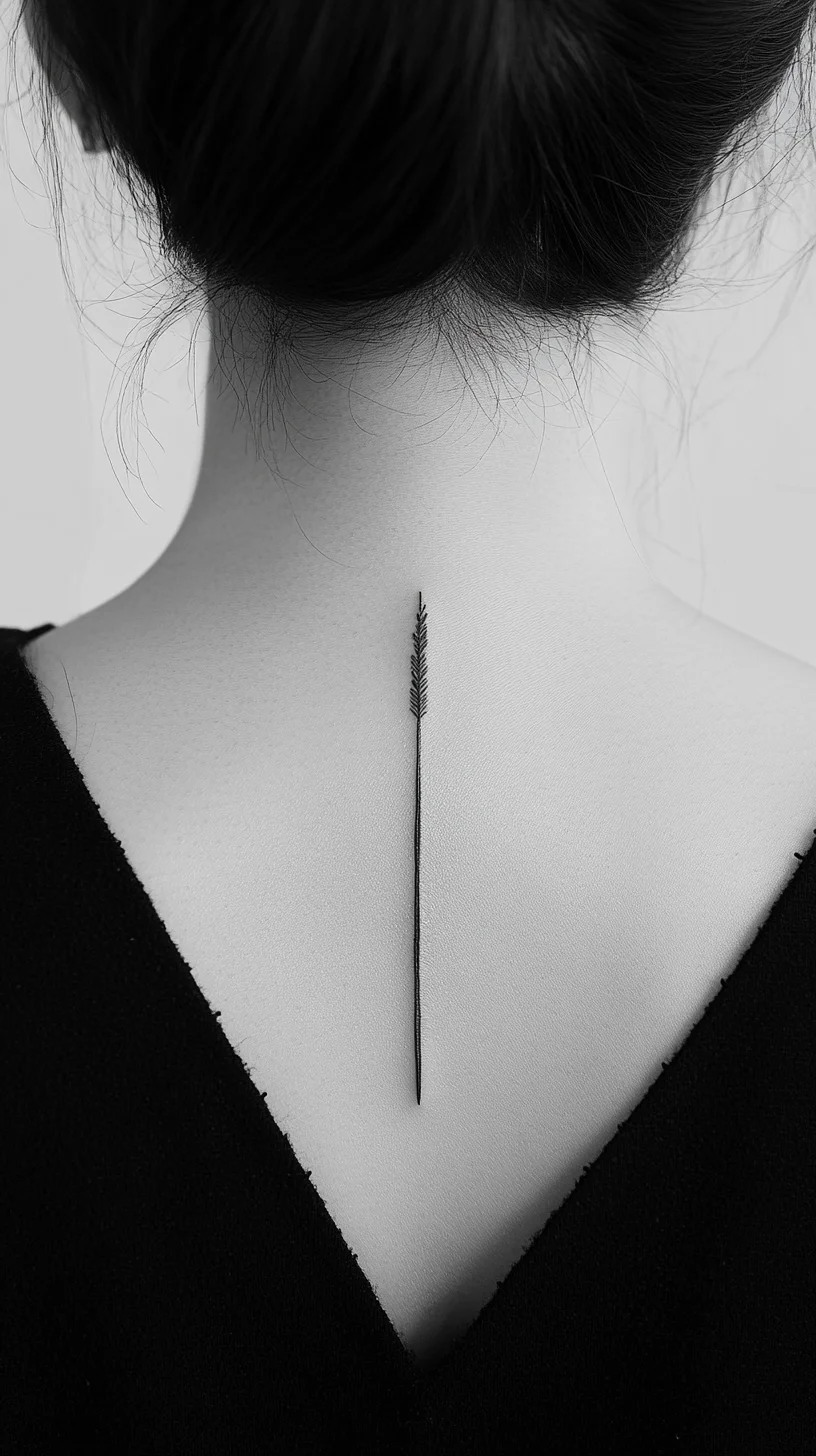 Elegant Minimalism: The Perfect Minimalist Arrow Tattoo for Modern Aesthetics