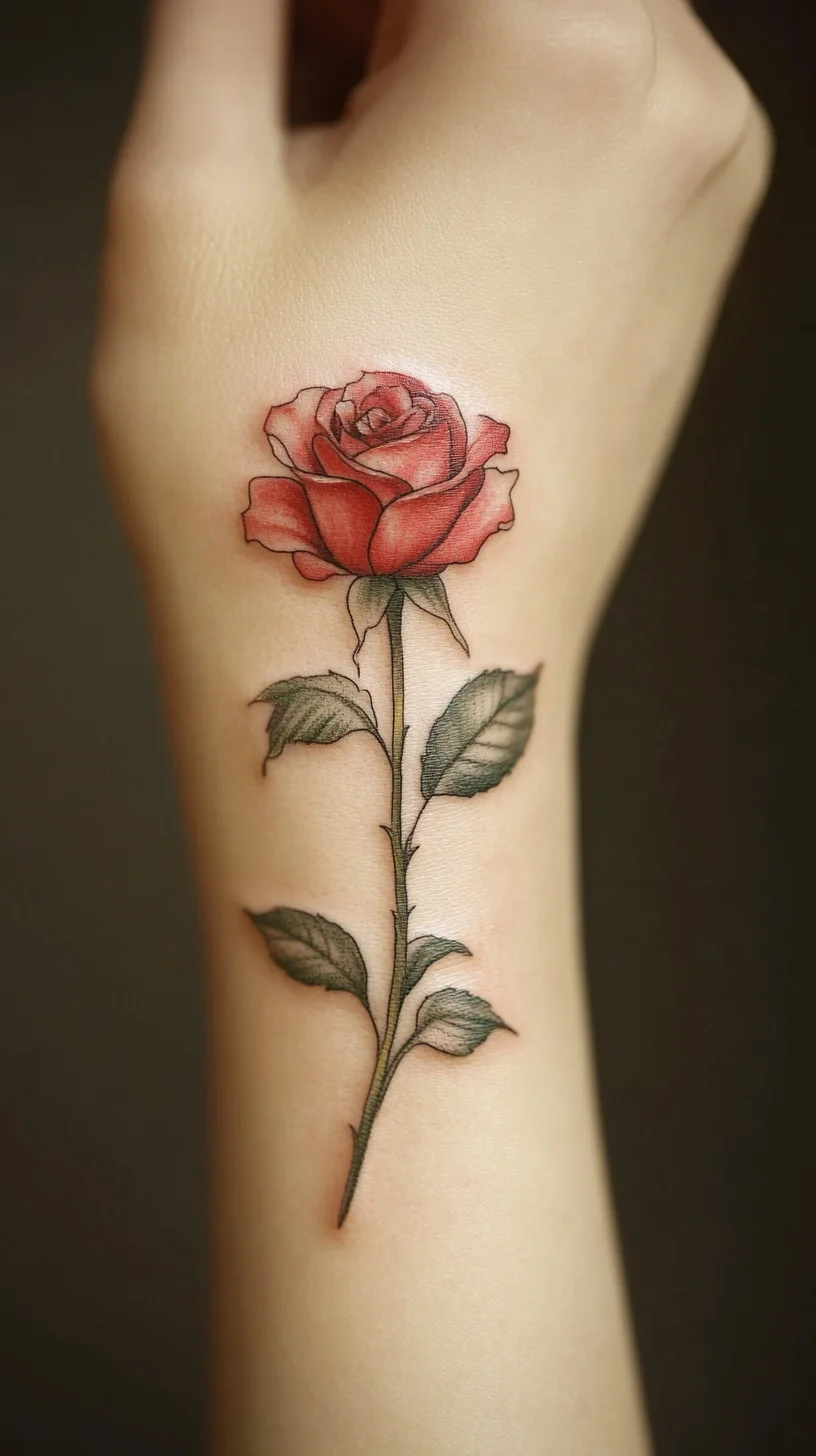 Elegant Rose Tattoo: A Timeless Symbol of Beauty and Love