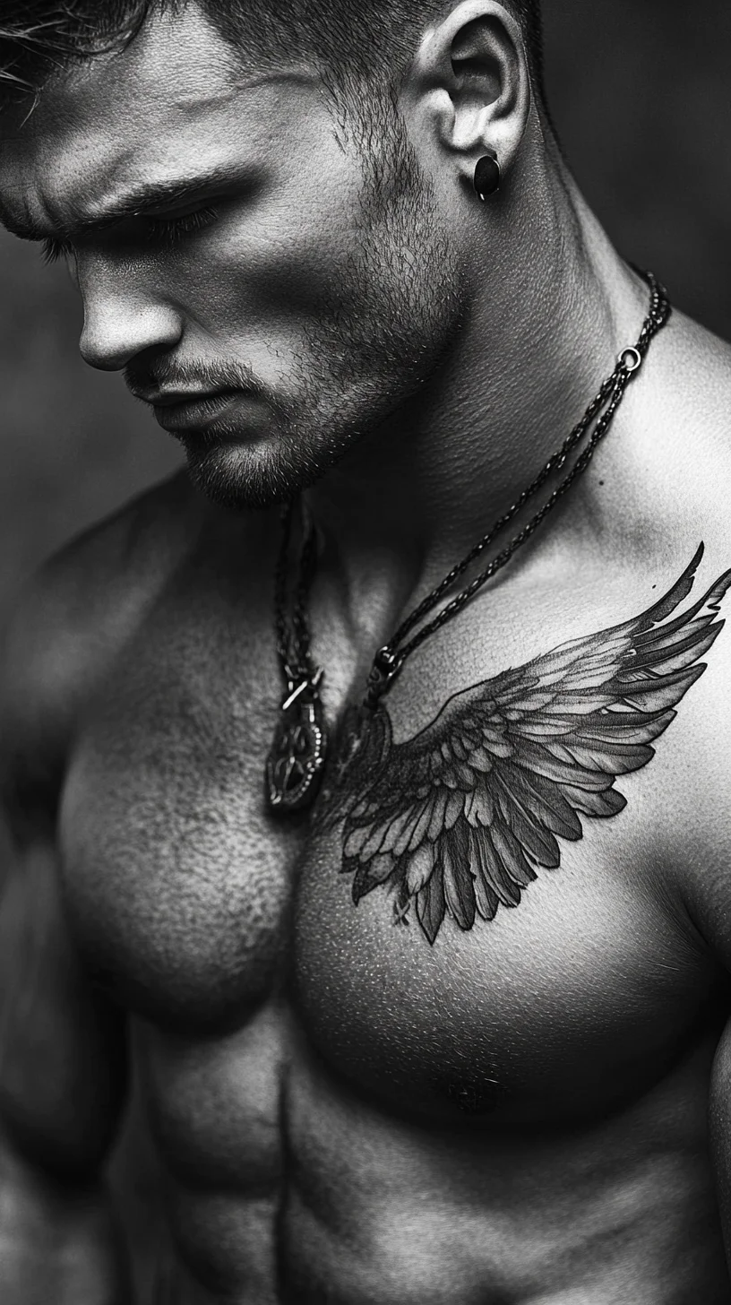 Elevate Your Edge: Striking Winged Tattoo for the Bold and Fearless