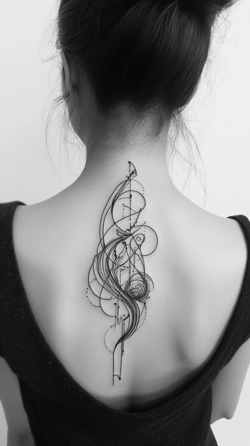 Embrace Artistry: The Elegant Abstract Tattoo for a Unique Statement