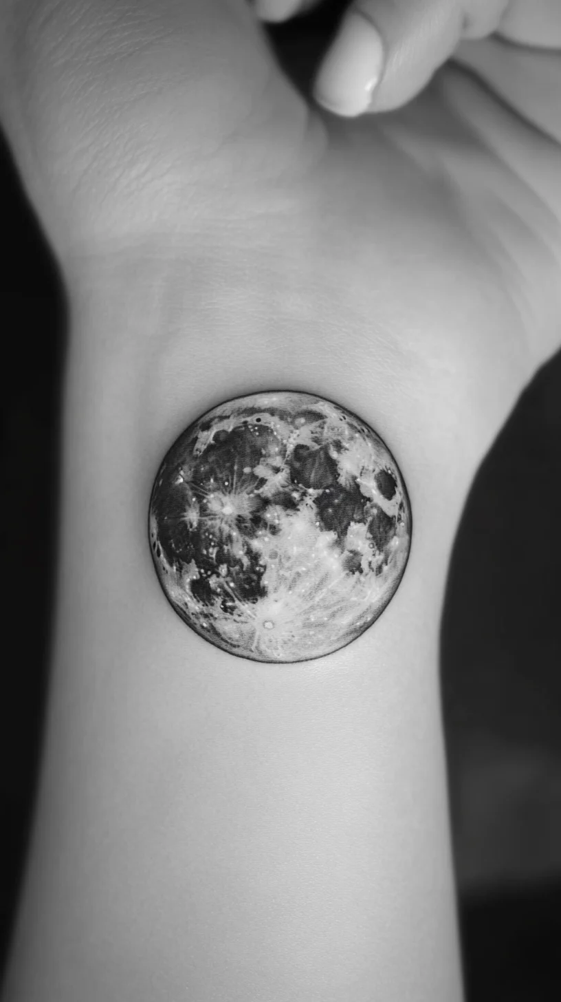 Embrace Celestial Beauty: The Stunning Realism of Moon Tattoos