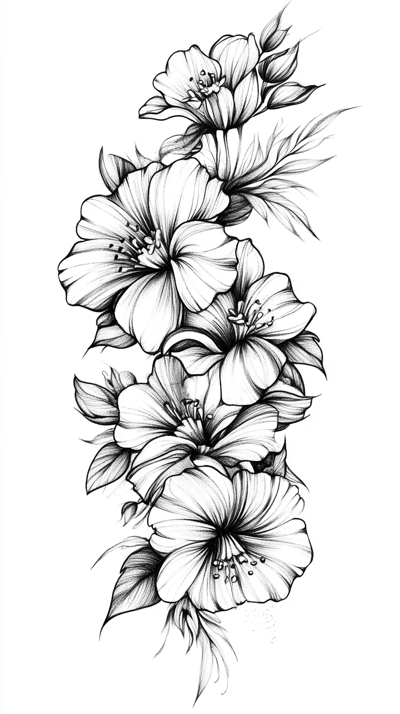 Embrace Elegance: Stunning Floral Tattoo Design for a Timeless Aesthetic