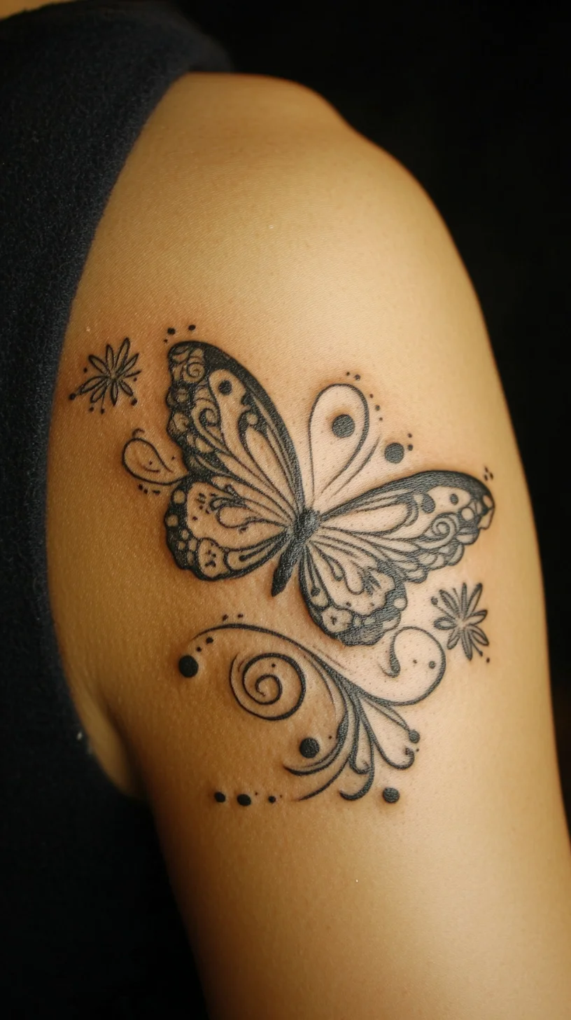 Embrace Elegance: The Intricate Butterfly Tattoo Design