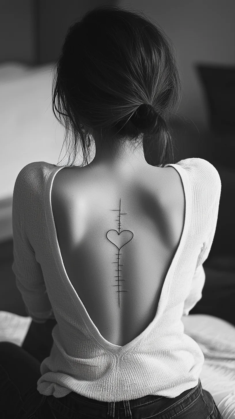 Embrace Minimalism: The Heartbeat Tattoo for Subtle Statements