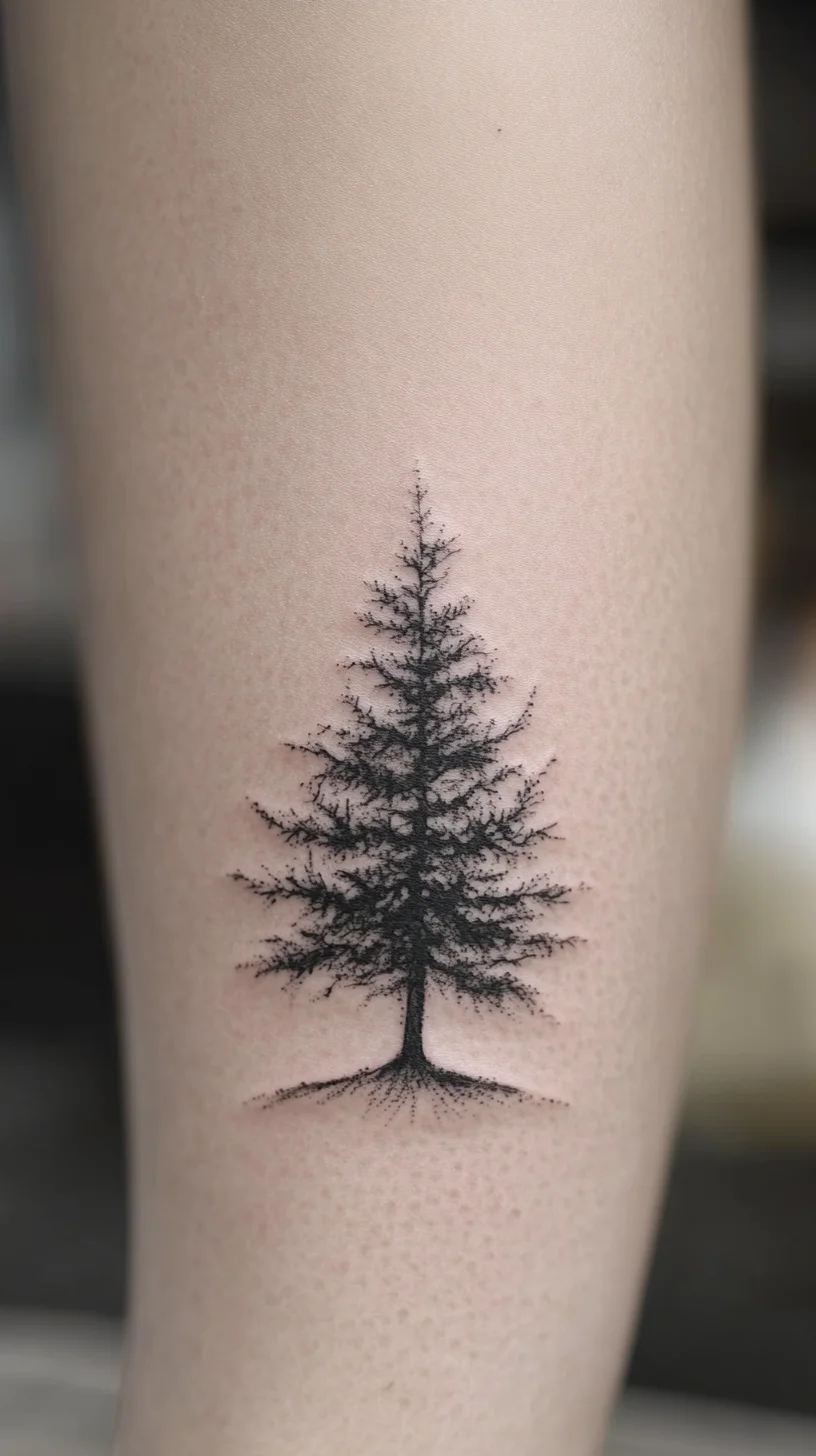 Embrace Nature: Stunning Black Tree Tattoo for a Meaningful Statement