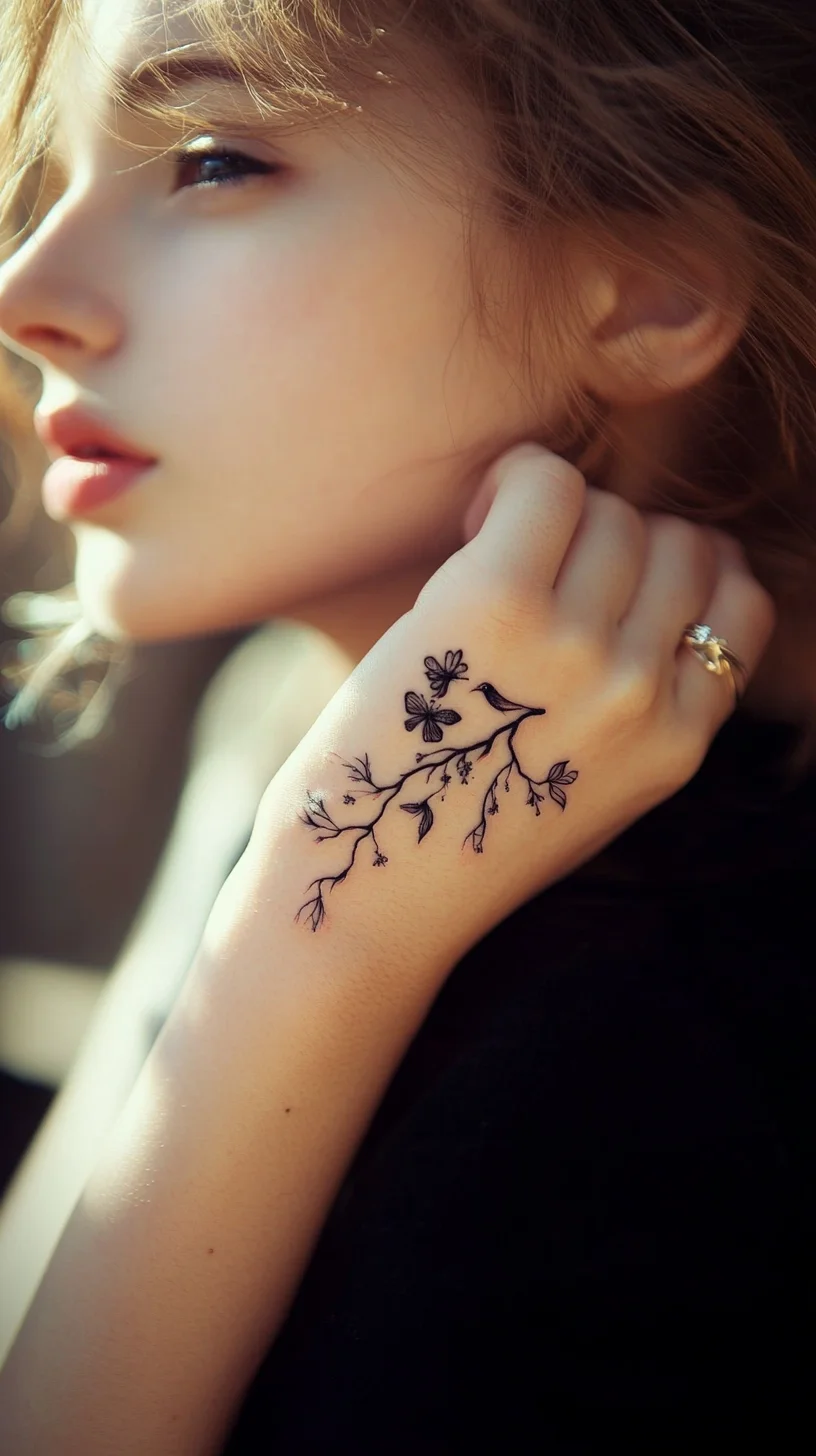 Embrace Nature: Stunning Floral Tattoo That Blossoms with Elegance