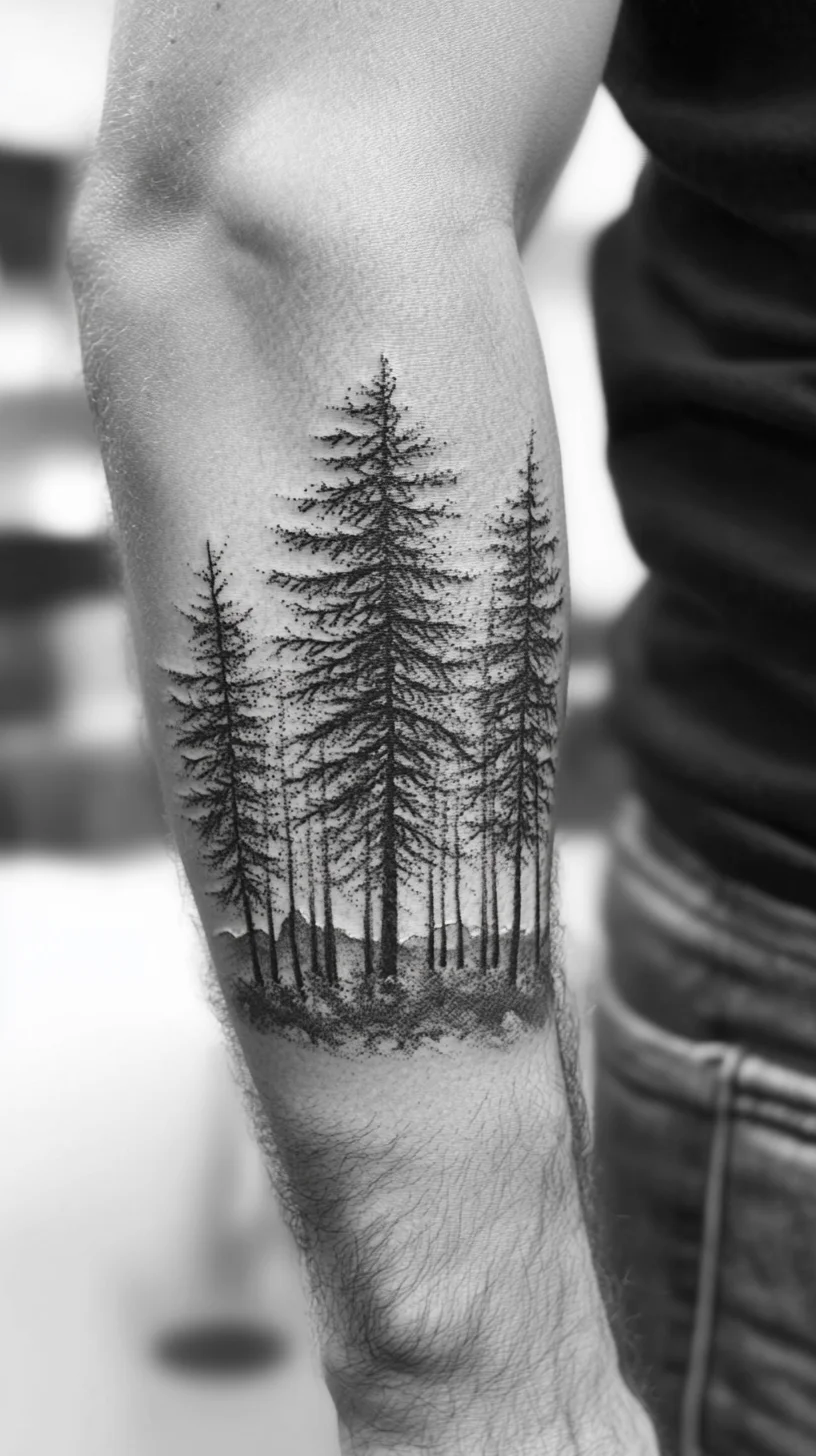 Embrace Nature: Stunning Forest Tattoo Design for the Adventurous Spirit