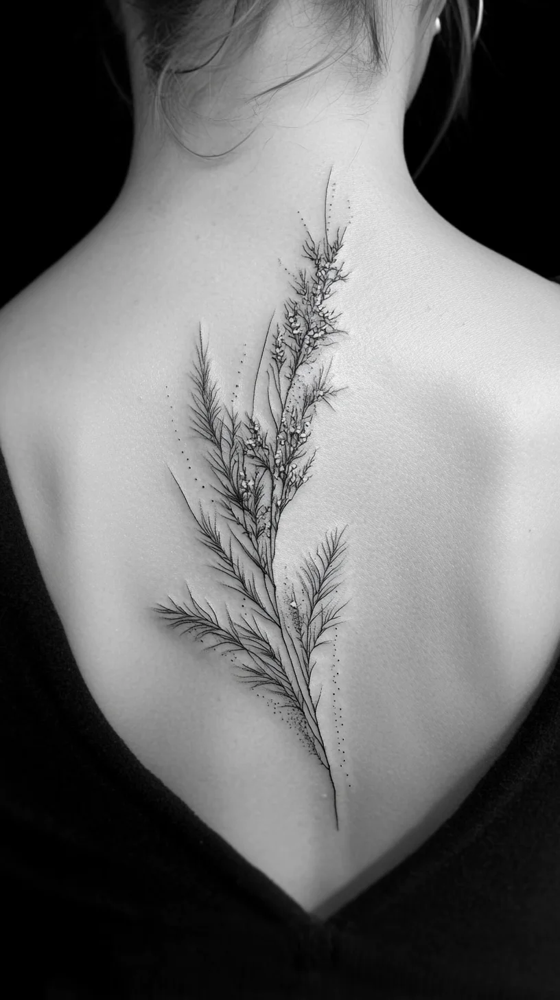 Embrace Nature with a Delicate Botanical Tattoo Design