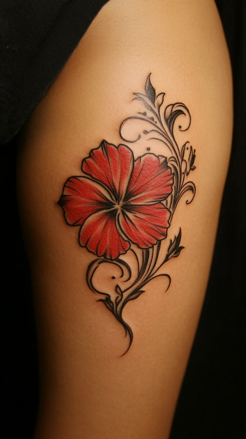 Embrace Nature with a Stunning Hibiscus Tattoo Design