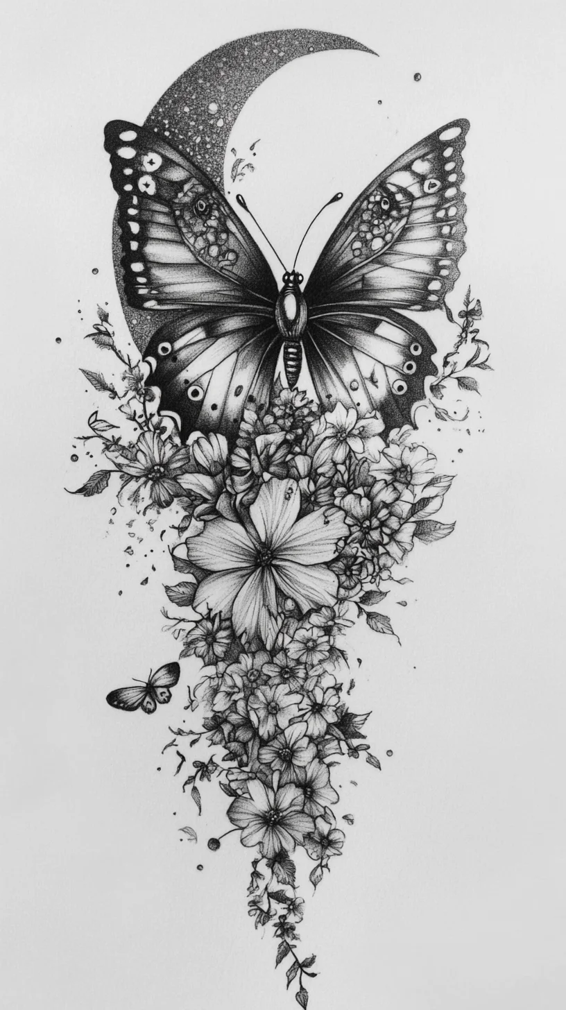 Embrace Nature’s Beauty: The Ethereal Butterfly Tattoo Design