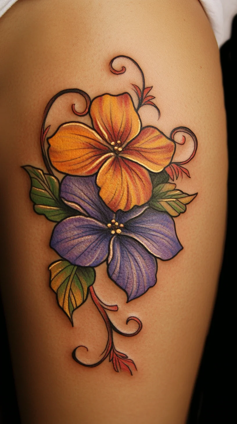 Embrace Nature’s Elegance with Vibrant Floral Tattoo Designs