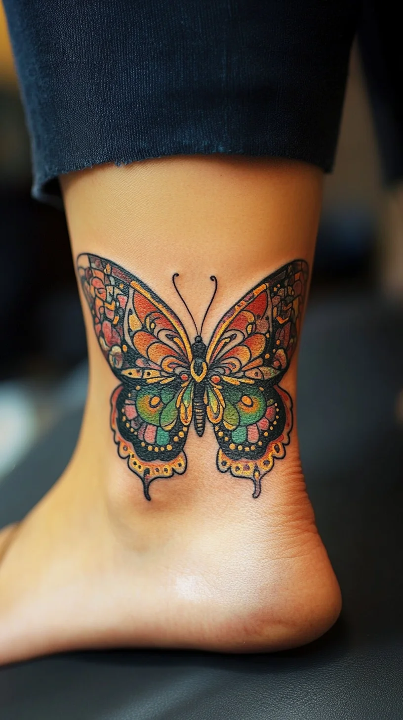 Embrace Transformation with a Stunning Colorful Butterfly Tattoo